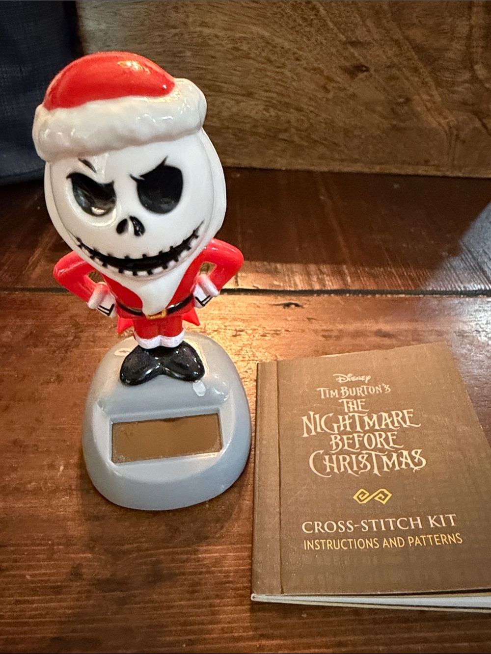 The Nightmare Before Christmas Jack Skellington Solar Figurine plus book
